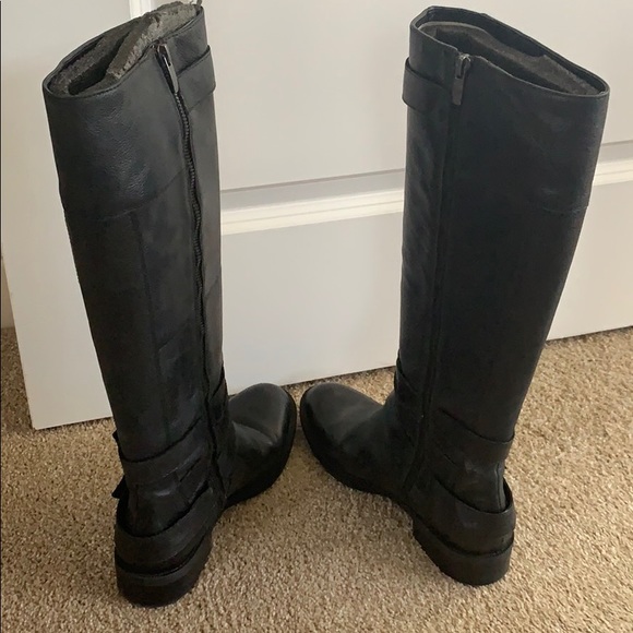 Enzo Angiolini Tall Black Leather Boot - Picture 2 of 4